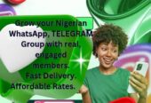 Active Nigerian WhatsApp, Telegram Group Members (100% Verified)